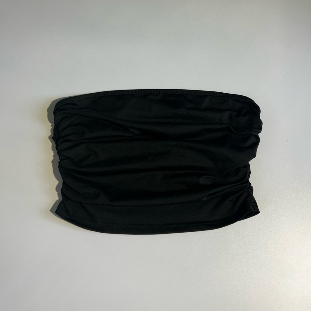 Cider Black tube Crop Top